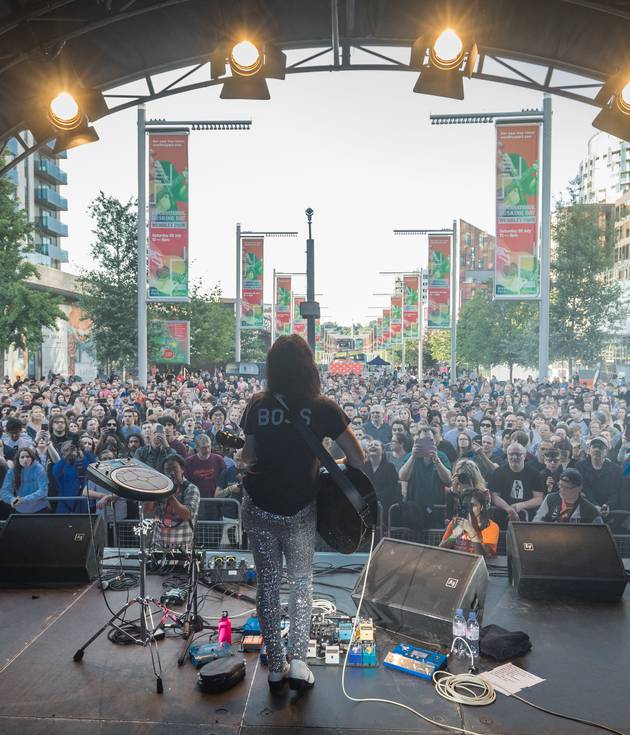 KT Tunstall at International Busking Day 2019 in Wembley Park