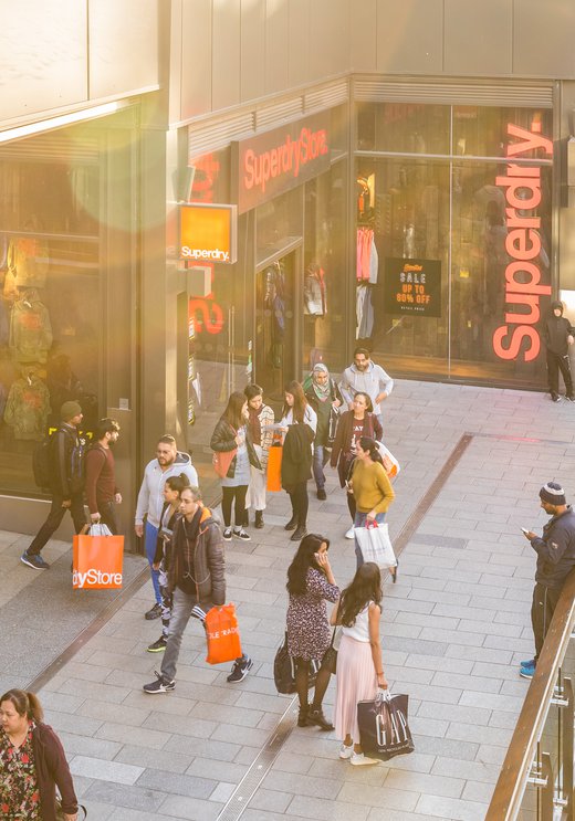 Retail Square at London Designer Outlet in Wembley Park