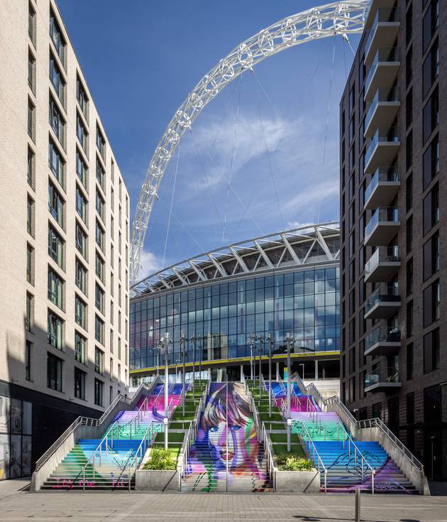Taylor Swift Mural - Wembley Steps - Auras by Frank Styles